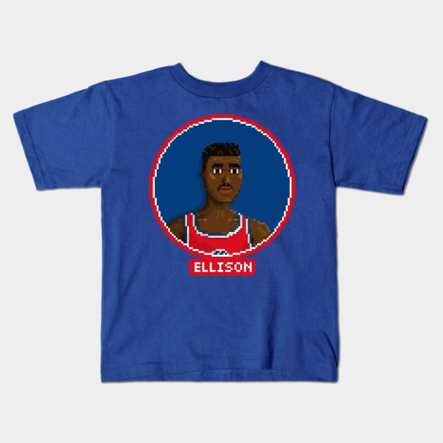 Pervis Ellison Kids T-Shirt by PixelFaces